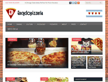 Tablet Screenshot of encyclopizzeria.com